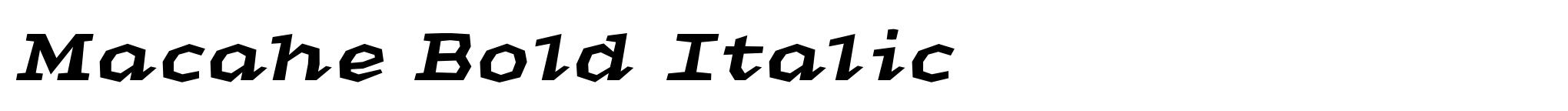 Macahe Bold Italic image